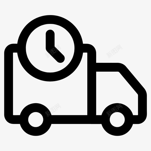 交货时间时间表装运图标svg_新图网 https://ixintu.com 交货时间 卡车 时间表 电子商务 装运 运输