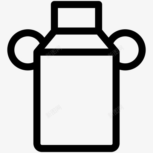 牛奶罐头容器图标svg_新图网 https://ixintu.com 农业和农业概况 容器 牛奶 罐头