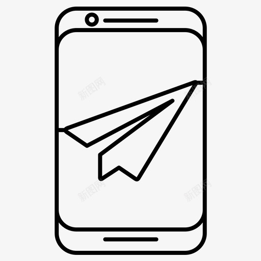 发送电子邮件发送消息发送图标svg_新图网 https://ixintu.com lineset28 发送 常规 手机功能 智能 消息 电子邮件 移动