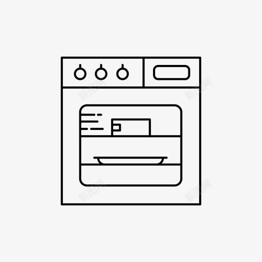 烤箱电器家具图标svg_新图网 https://ixintu.com 厨房 家具 烤箱 电器 苏佩莱克斯厨房