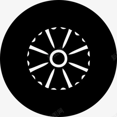 轮辋圆形轮胎图标图标