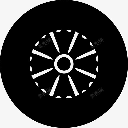 轮辋圆形轮胎图标svg_新图网 https://ixintu.com 圆形 轮胎 轮辋