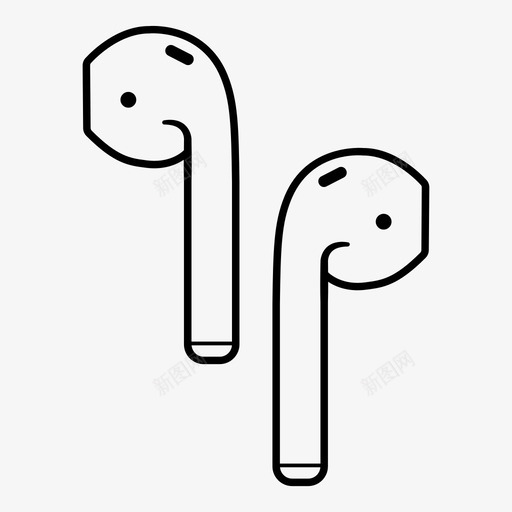 苹果airpodsappleairpods音乐图标svg_新图网 https://ixintu.com airpods apple spotify 技术 苹果 音乐