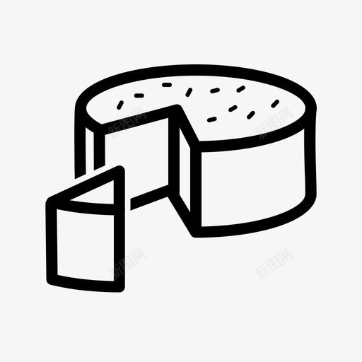 山羊奶酪陈年奶酪农场图标svg_新图网 https://ixintu.com 农场 山羊奶酪 陈年奶酪 食品