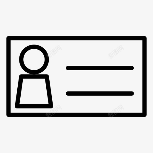 卡身份标识符个性图标svg_新图网 https://ixintu.com 业务2线 个性 卡身份 标识符