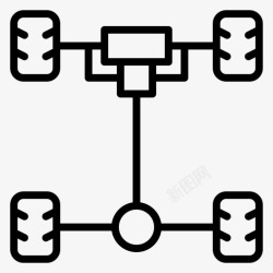 汽车底盘汽车底盘机械师图标高清图片