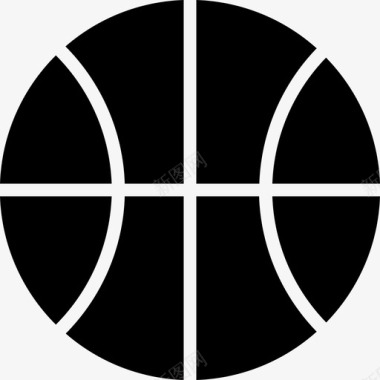 篮球运动球图标图标