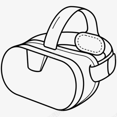 虚拟现实耳机眼镜虚拟现实图标图标