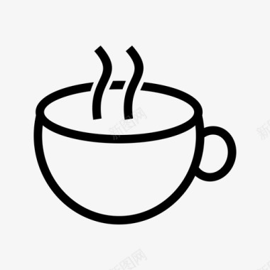 热咖啡咖啡店饮料图标图标