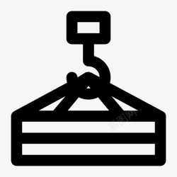 建筑起重机的现场施工起重建筑工业图标高清图片