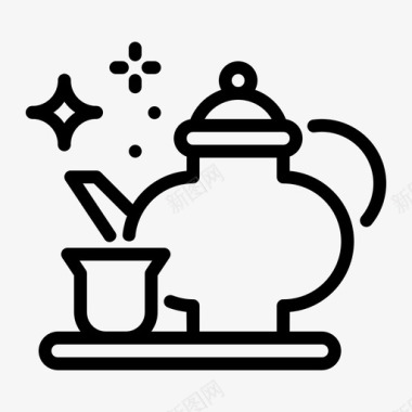 茶中国杯子图标图标