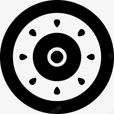轮辋圆形轮辋车轮图标图标