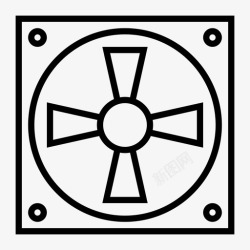 曝气曝气鼓风机电器图标高清图片