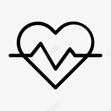 心脏脉搏追踪数字医疗图标图标