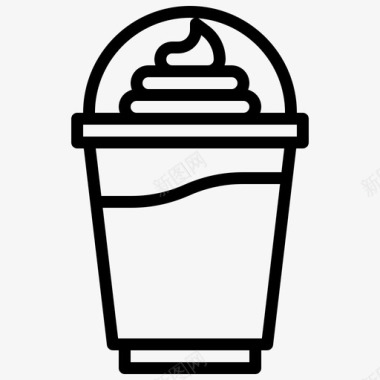 冰沙饮料瓶子图标图标
