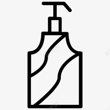 洗发水洗澡头发图标图标