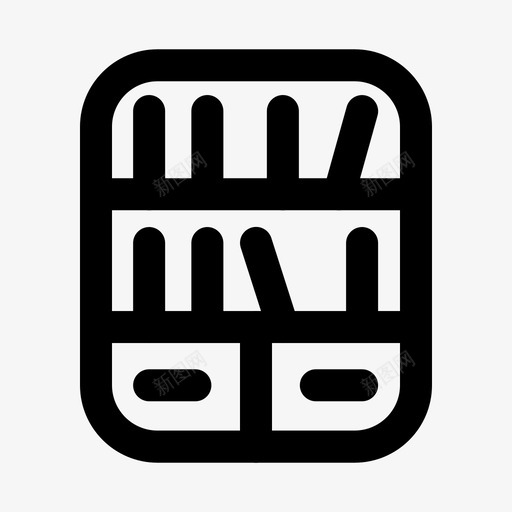 货架标图标svg_新图网 https://ixintu.com 图标 家居装饰 符号 设计 货架