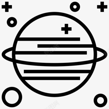土星环地球轨道图标图标