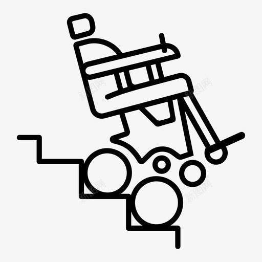 ibot轮椅残疾人助行器图标svg_新图网 https://ixintu.com ibot 助行 楼梯 残疾人 电动 轮椅