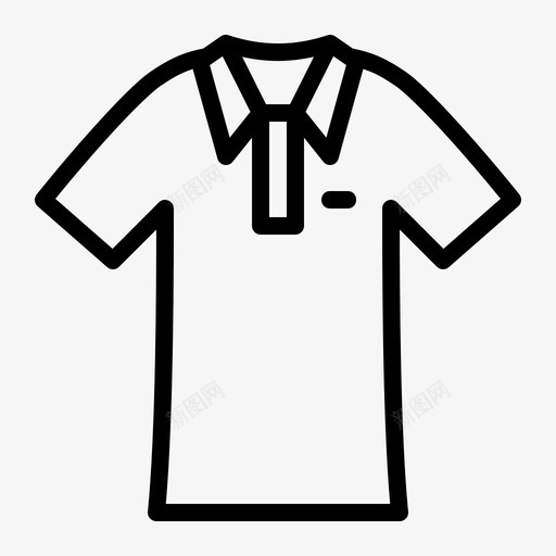 马球衫服装衣服图标svg_新图网 https://ixintu.com 服装 服装系 球衫 系列 衣服 马球衫