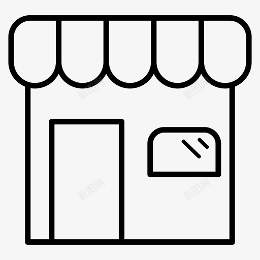 商店市场购物线路图标svg_新图网 https://ixintu.com 商店 图标 市场 线路 购物