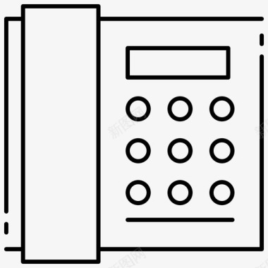 固定电话通信连接图标图标