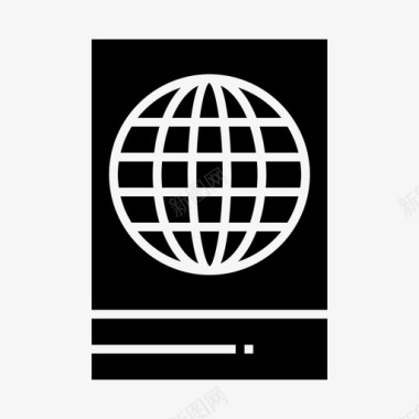护照国际旅游图标图标