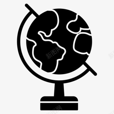 地球办公室星球图标图标