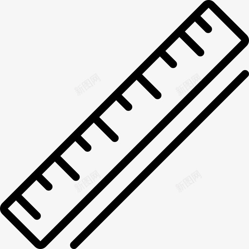 尺子测量文具图标svg_新图网 https://ixintu.com 尺子 文具 测量 码数 胶带