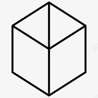 六边形立方体形状图标图标
