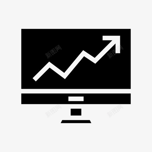 图表成长lcd图标svg_新图网 https://ixintu.com lcd 图表 成长 教育字形 监视器