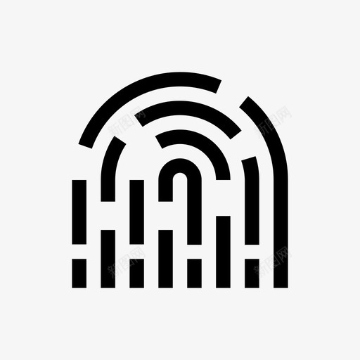 指纹界面手机图标svg_新图网 https://ixintu.com 安全 必备 手机 指纹 界面