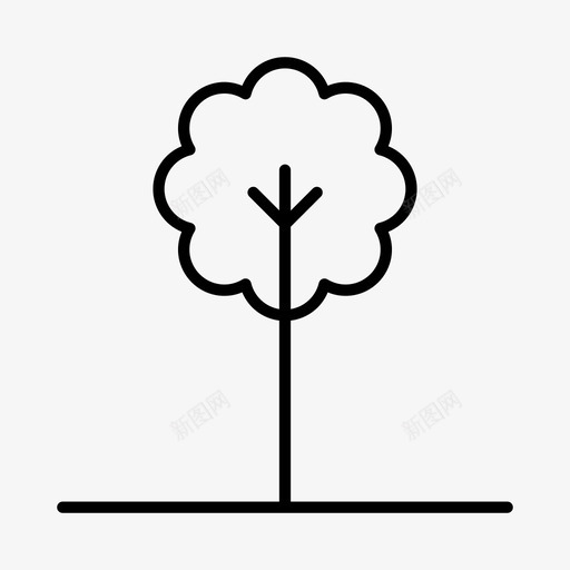 树木生态绿色植物图标svg_新图网 https://ixintu.com 户外 树木 生态 绿色植物 自然