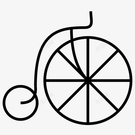 自行车发明复古图标svg_新图网 https://ixintu.com 发明 复古 自行车 锋利