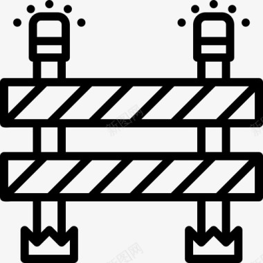 障碍安全标志图标图标