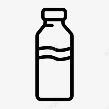 瓶子瓶装水饮料图标图标