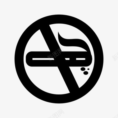 无烟香烟禁止图标图标