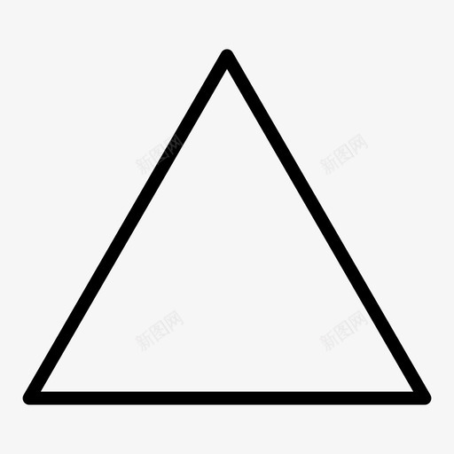 三角形箭头几何体图标svg_新图网 https://ixintu.com 三角形 几何体 形状 棱锥 箭头 锥体