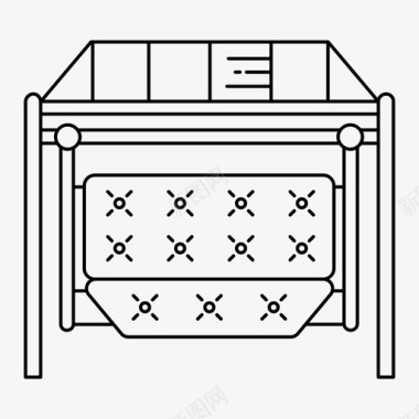 摇椅家具花园图标图标