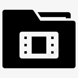 胶片底色文件夹图标胶片文件夹文件电影图标高清图片