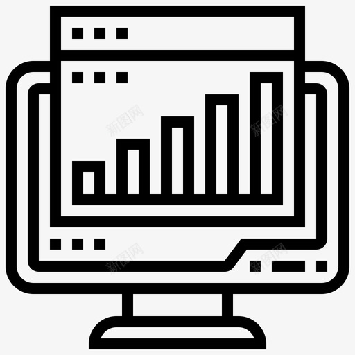 开发图表计算机图标svg_新图网 https://ixintu.com 图表 开发 技术 编程线1 网站 计算机 软件