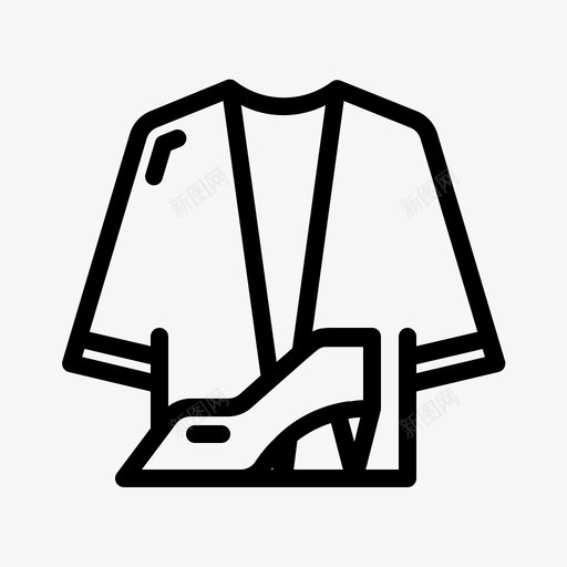 女式时装衬衫开衫图标svg_新图网 https://ixintu.com 女式 开衫 时装 物类 紧身 衬衫 购物 连衣裙 连身