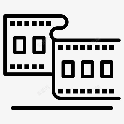 照相机电影院胶卷图标svg_新图网 https://ixintu.com cenima 照相机 电影院 胶卷 长条