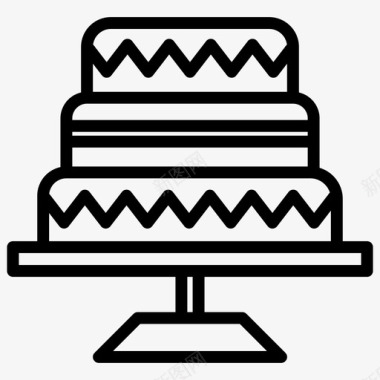 蛋糕庆祝活动食物图标图标