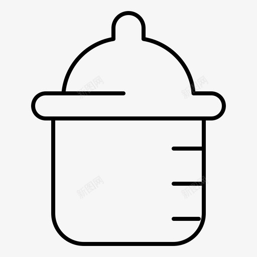 婴儿瓶子图标svg_新图网 https://ixintu.com 婴儿 瓶子