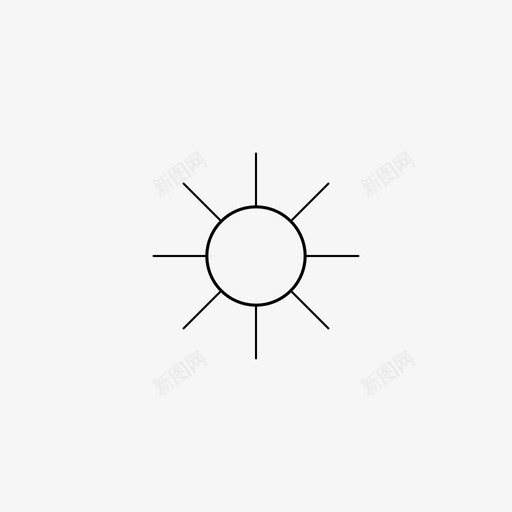 暖气空调阳光图标svg_新图网 https://ixintu.com 暖气 空调 紧急 避难所 阳光 难民