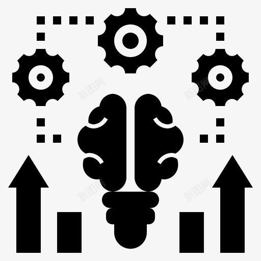 系统思维规律性思维符号图标svg_新图网 https://ixintu.com 思维符号 系统思维 规律性