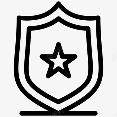 警徽执法法律图标图标