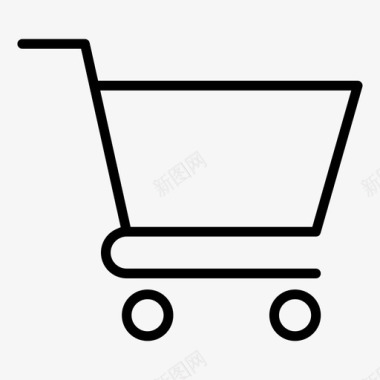 购物车网上购物市场营销图标图标