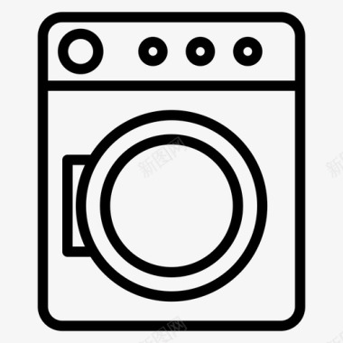 洗衣机电脑互联网图标图标